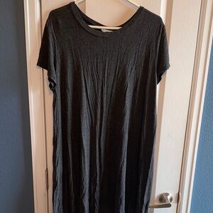 Dark Grey T-Shirt Dress
